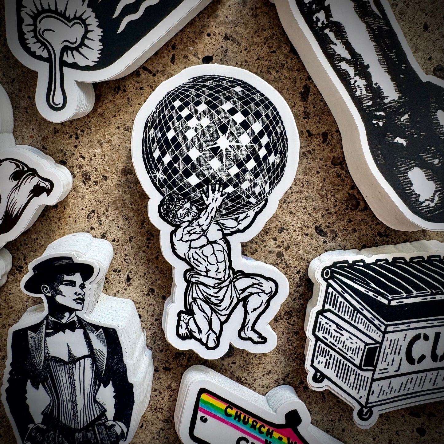Atlas at the Disco Sticker Queero Gear