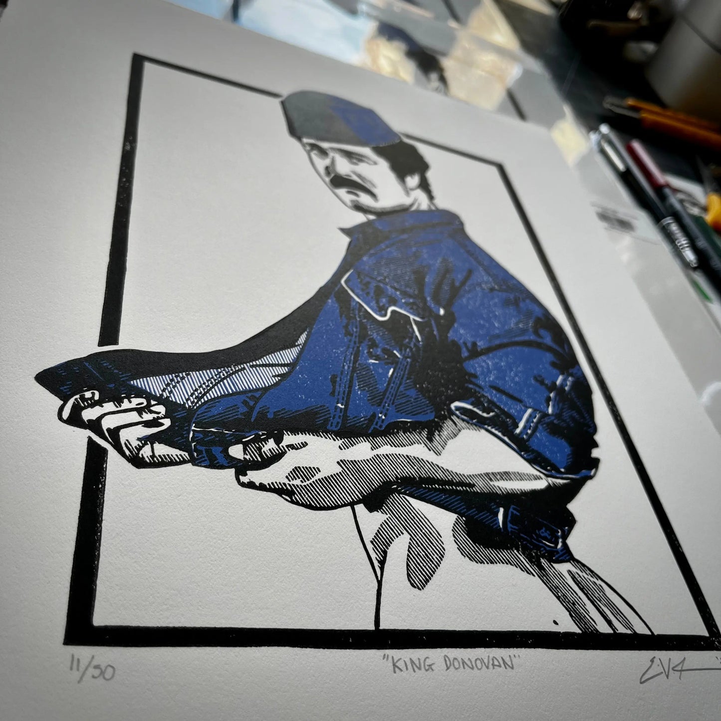 King Donovan LINOCUT PRINT | Limited Edition Queero Gear