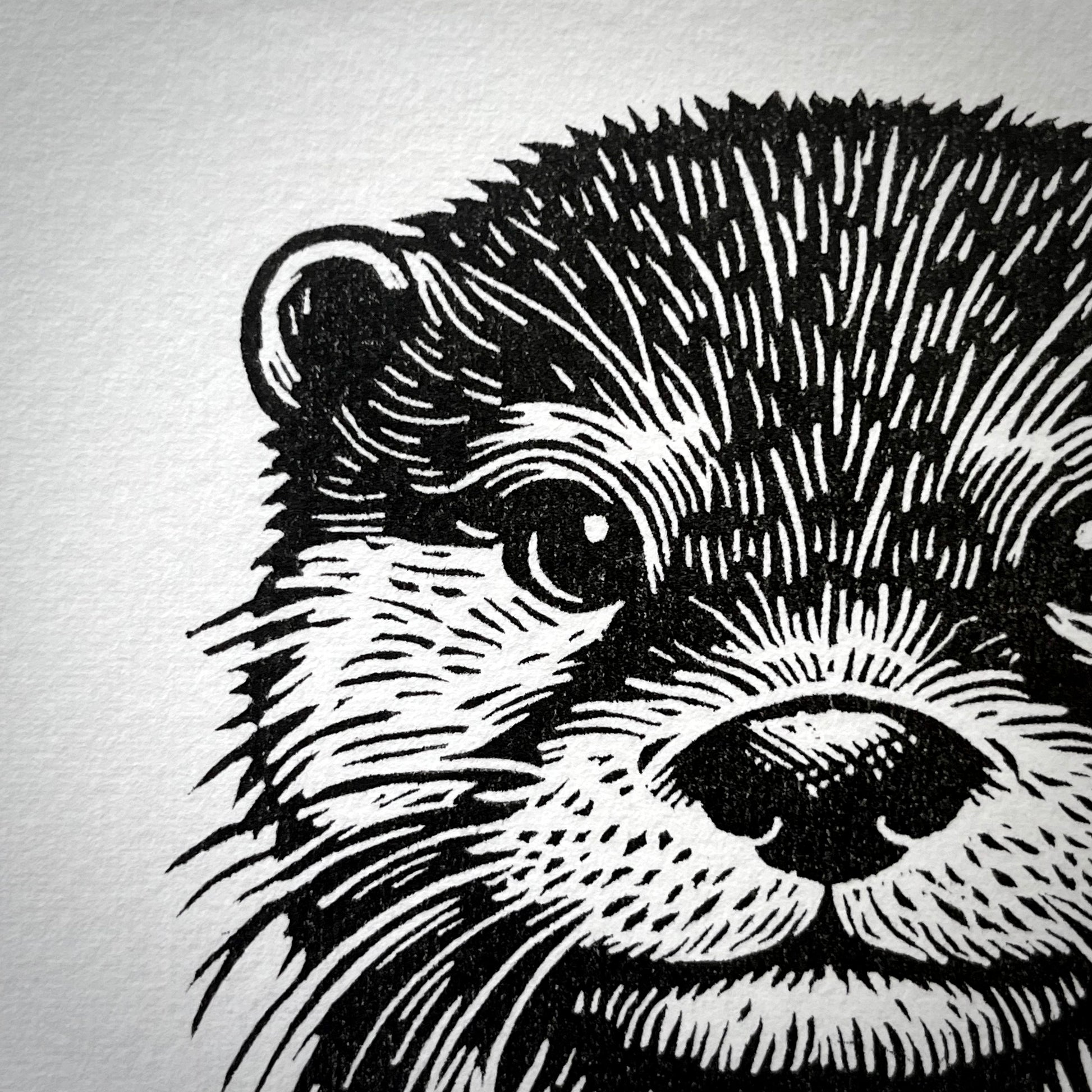 Otter LINOCUT PRINT | Limited Edition Queero Gear
