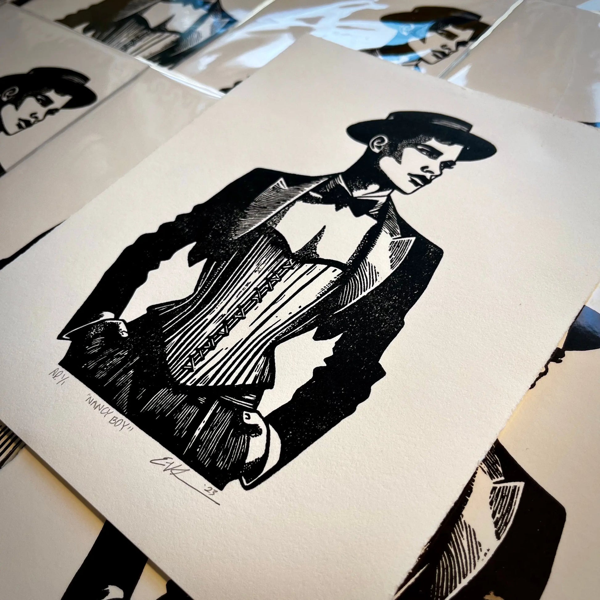 Nancy Boy LINOCUT PRINT | Limited Edition Queero Gear