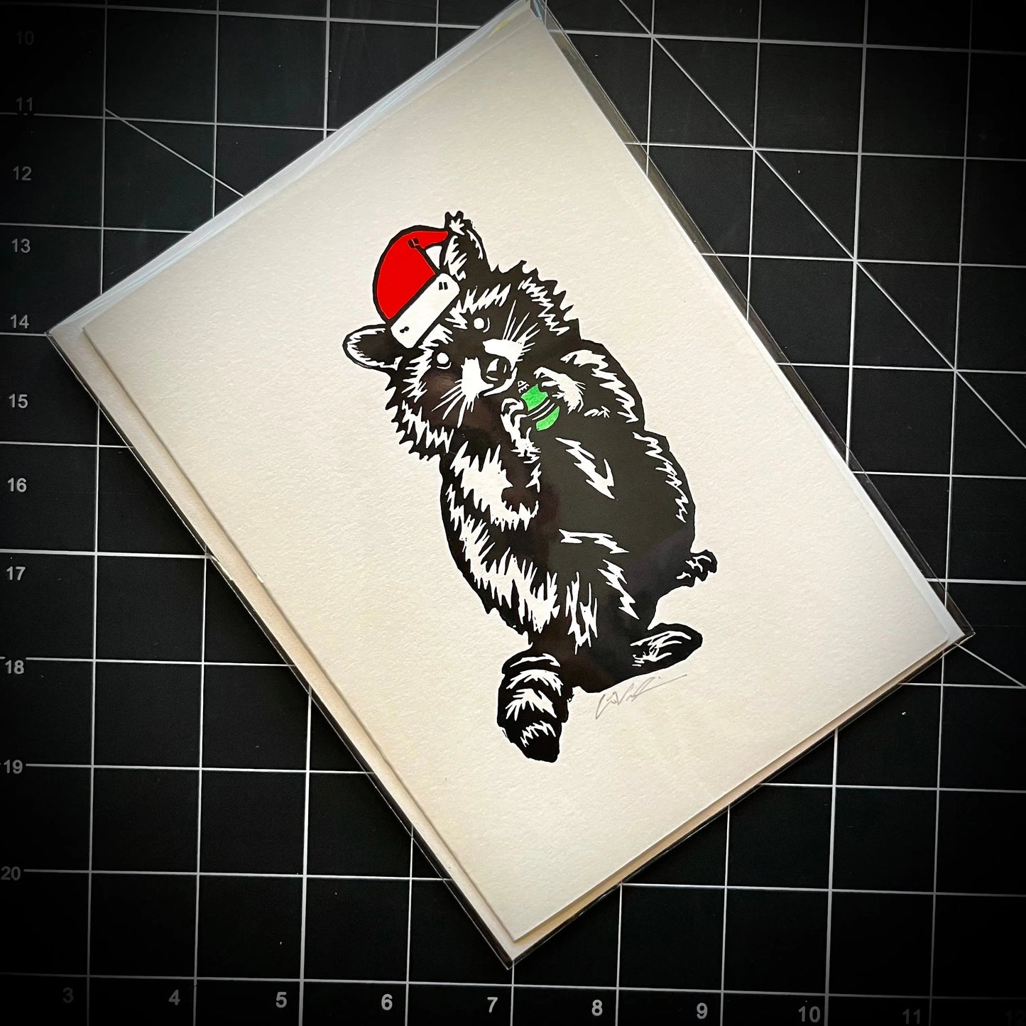 Handmade Linocut Holiday Card Set Queero Gear