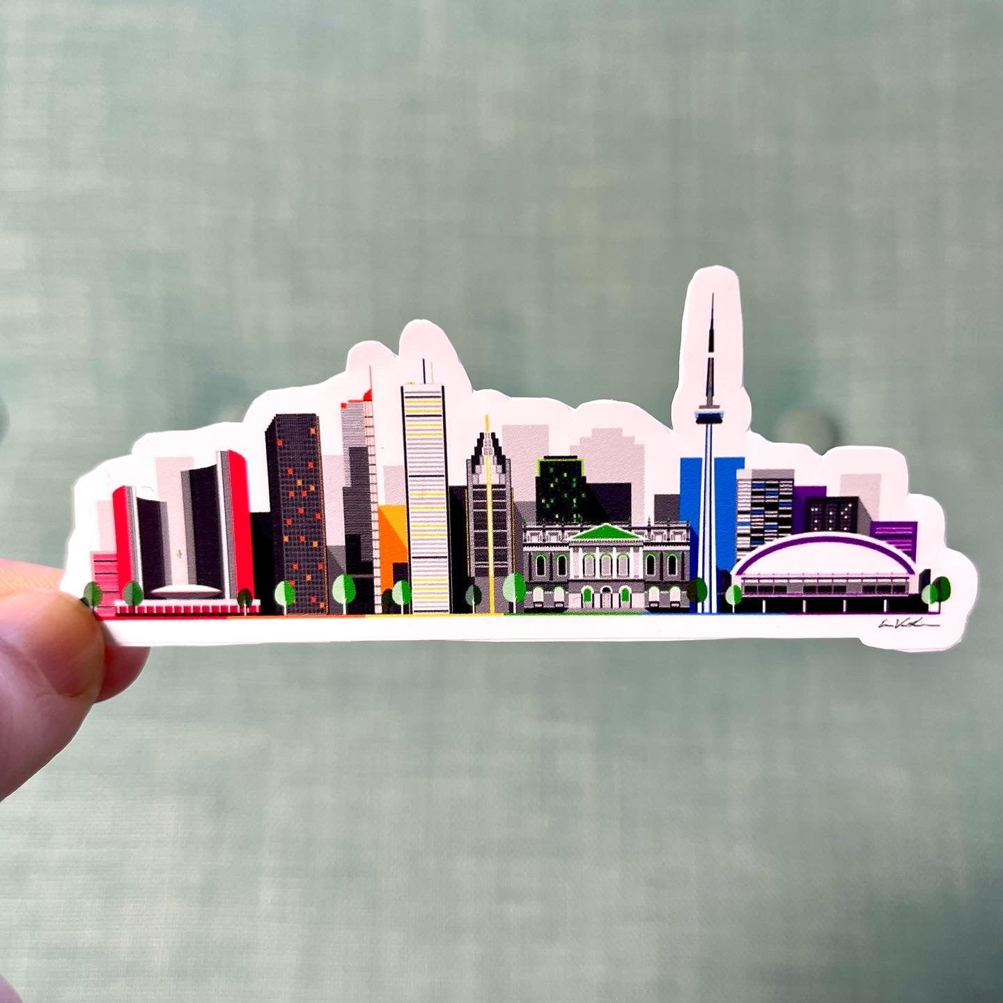 Toronto Skyline Sticker Queero Gear