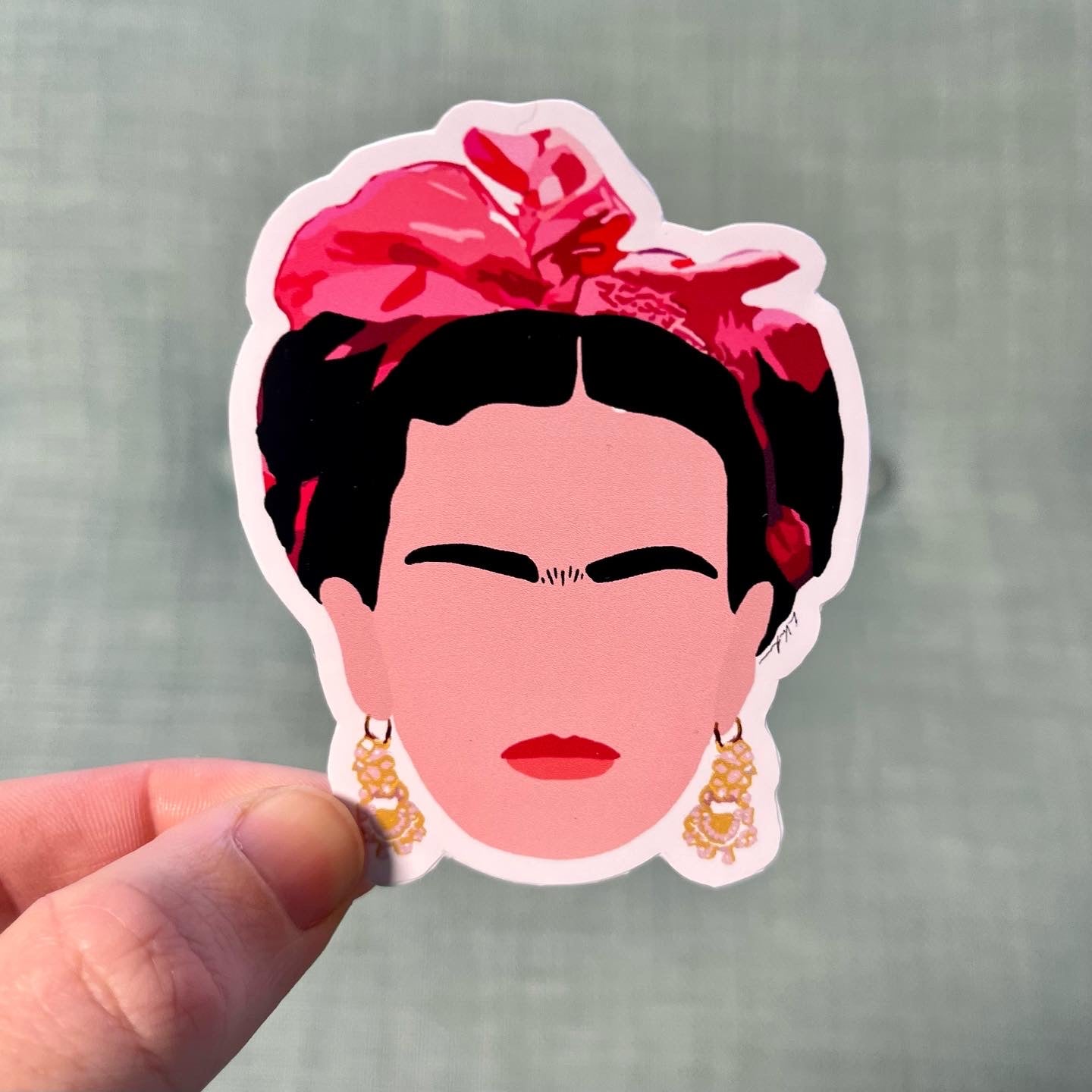 Frida Kahlo Silhouette Sticker Queero Gear