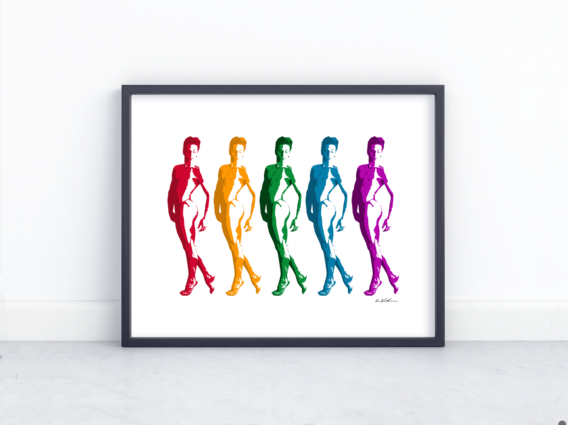 Male Dancers (Rainbow) ART PRINT Queero Gear