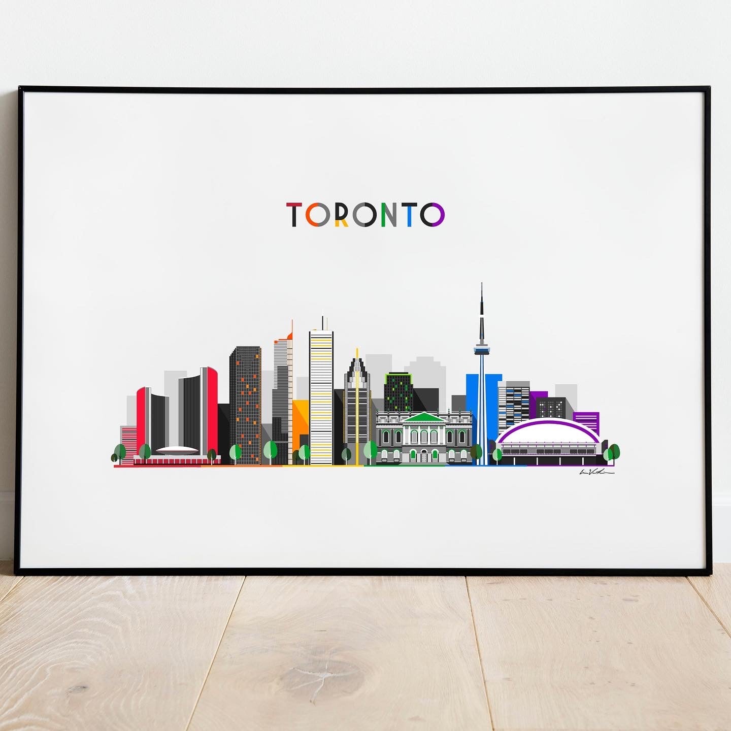 Toronto Cityscape ART PRINT Queero Gear