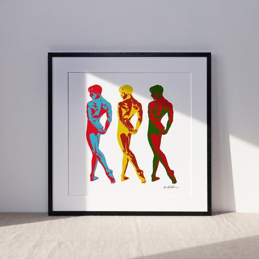 Three Dancers ART PRINT Queero Gear