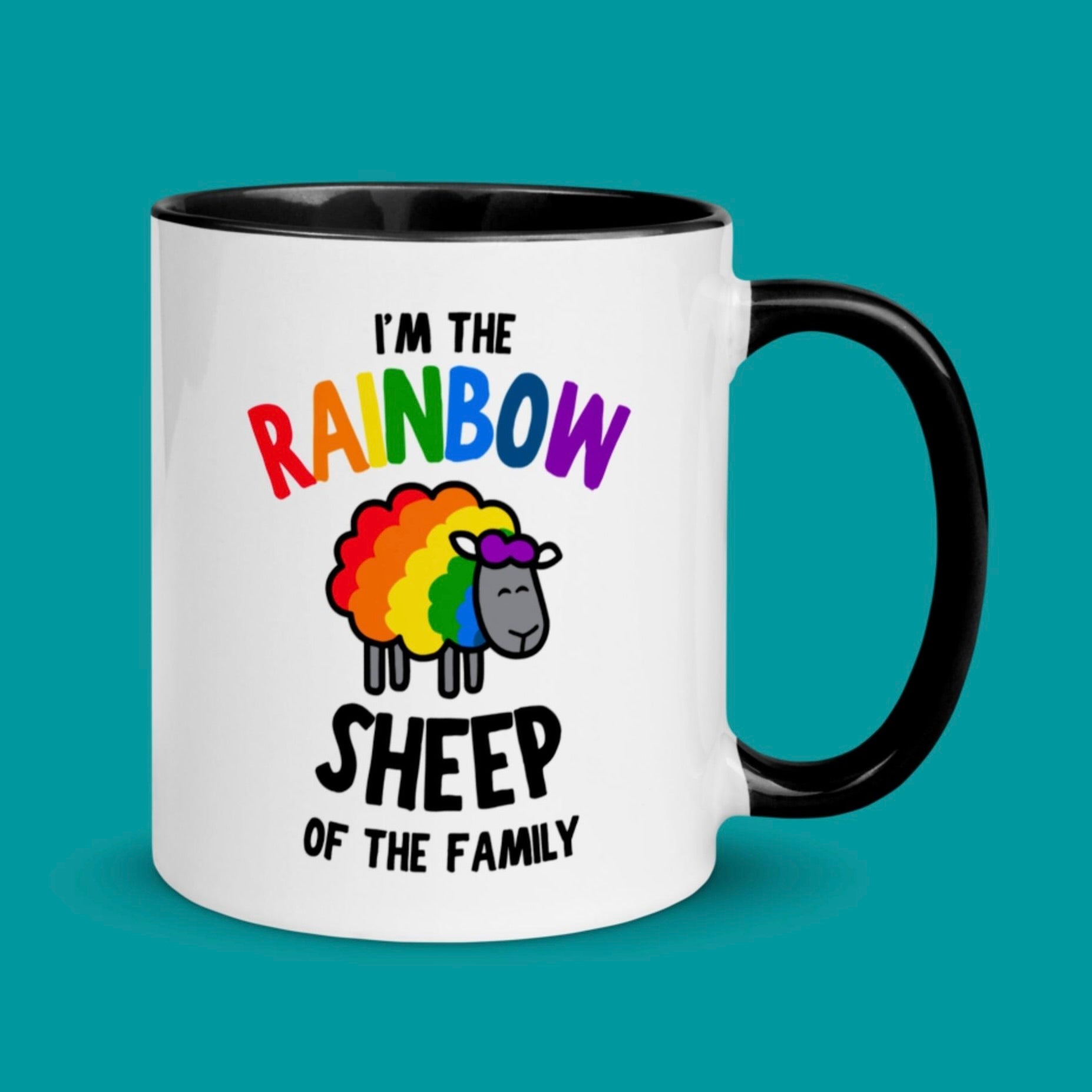 Rainbow Sheep of the Family Mug Queero Gear