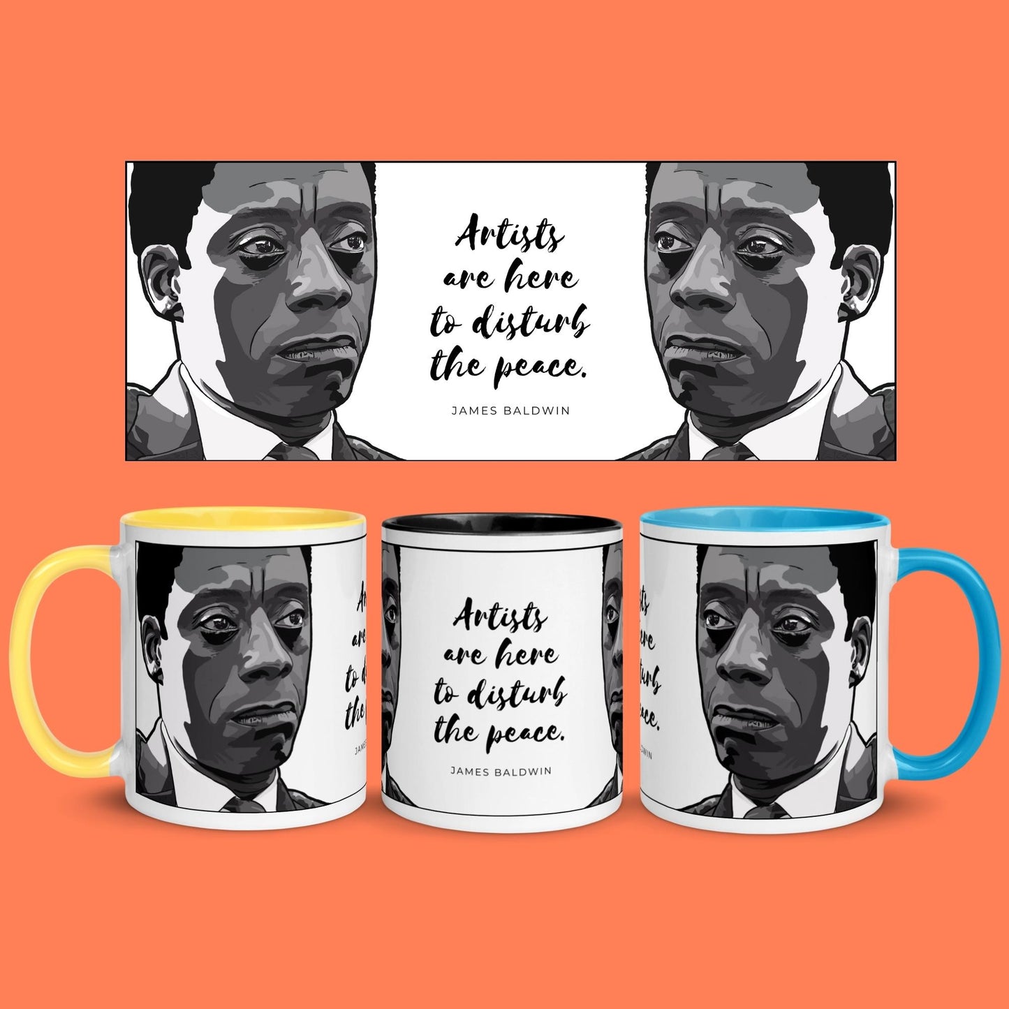 James Baldwin Coffee Mug Queero Gear