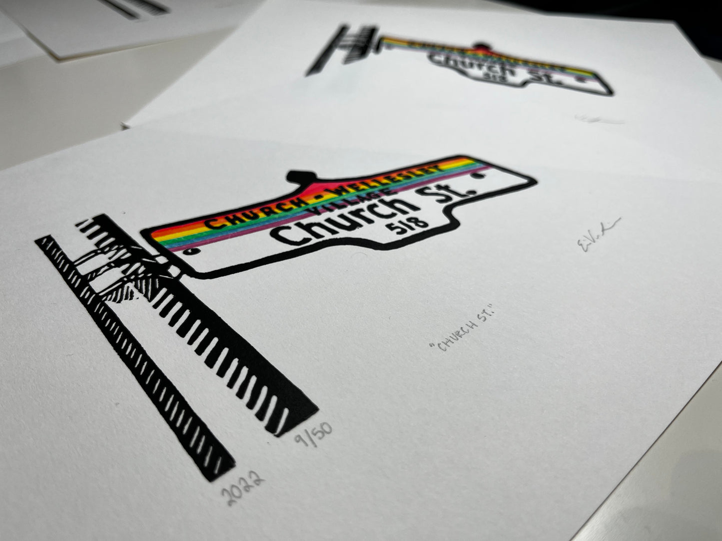 "Church St." LINOCUT PRINT | Limited Edition Queero Gear