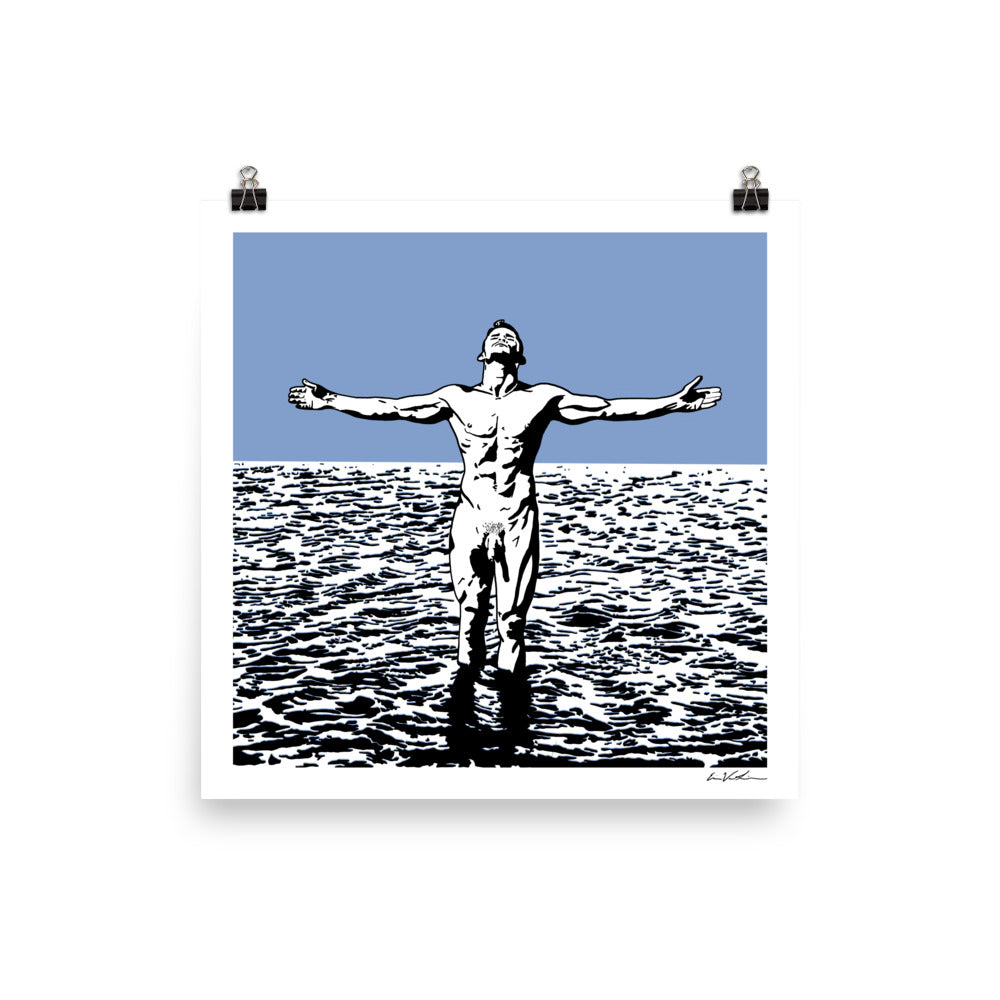 Skinny Dipping Joy ART PRINT Queero Gear