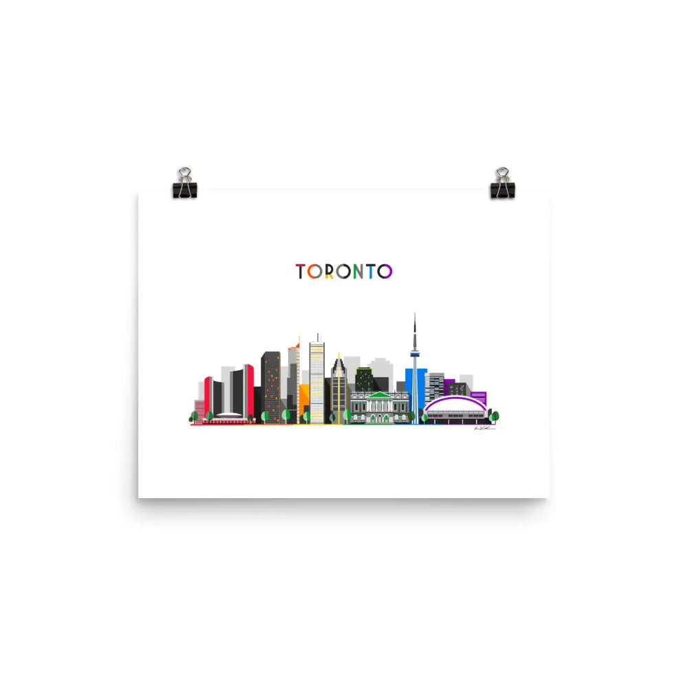 Toronto Cityscape ART PRINT Queero Gear