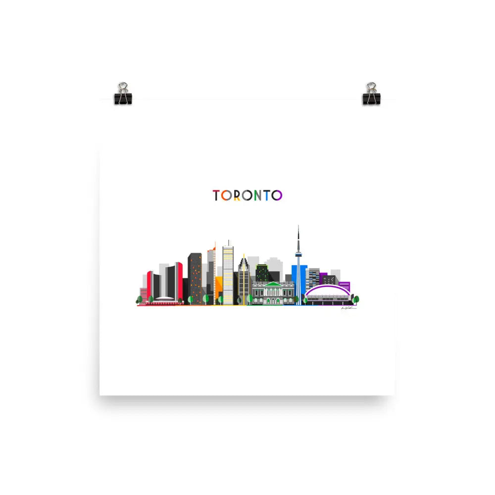 Toronto Cityscape ART PRINT Queero Gear