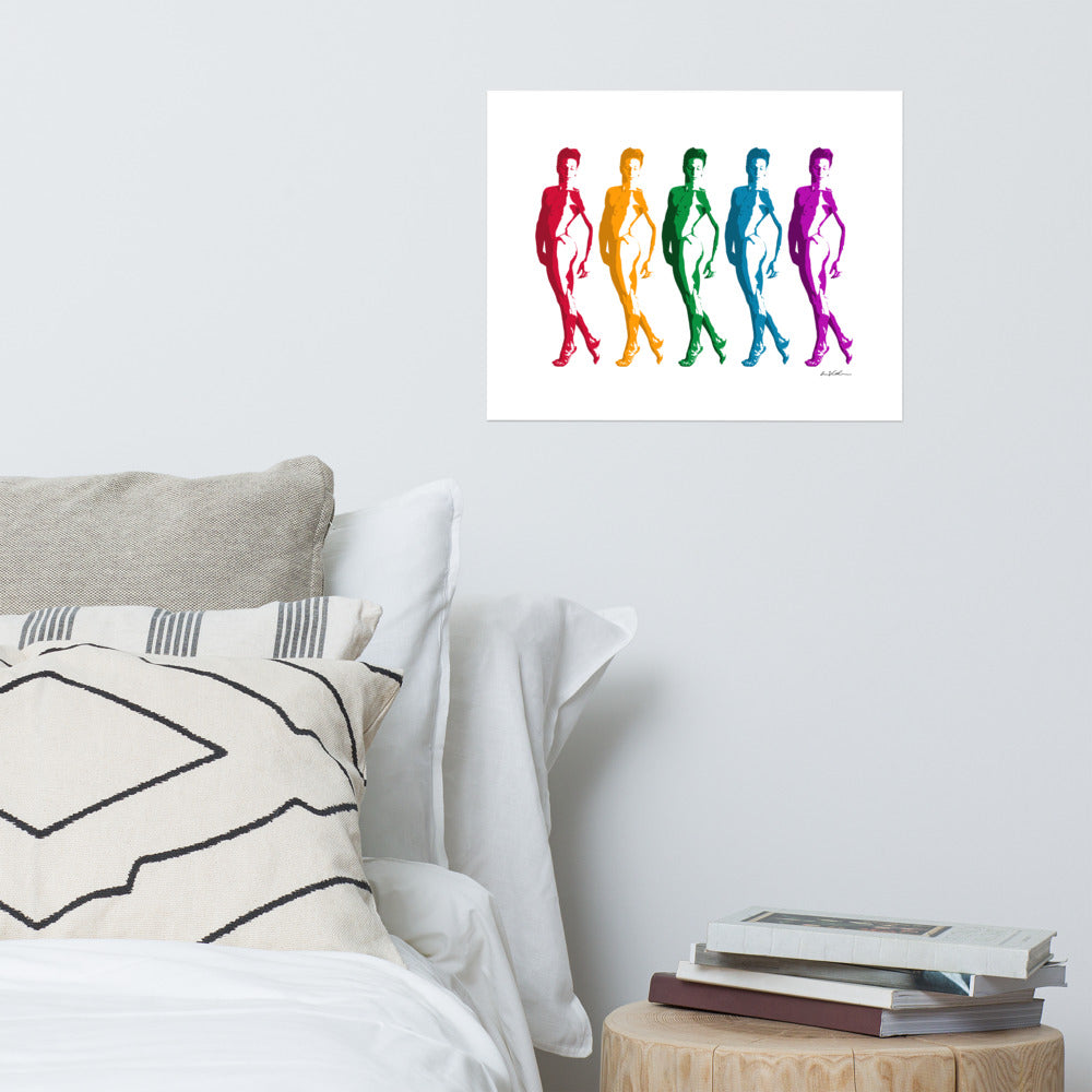 Male Dancers (Rainbow) ART PRINT Queero Gear