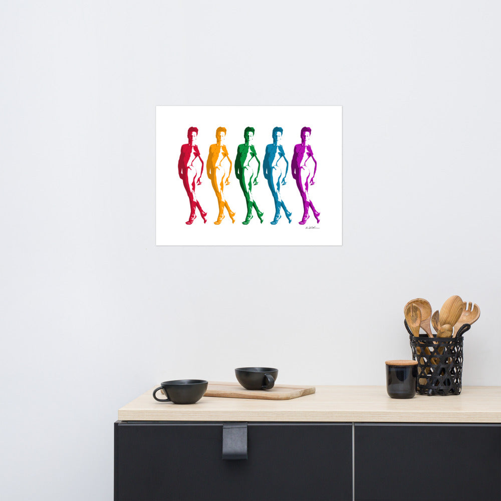 Male Dancers (Rainbow) ART PRINT Queero Gear