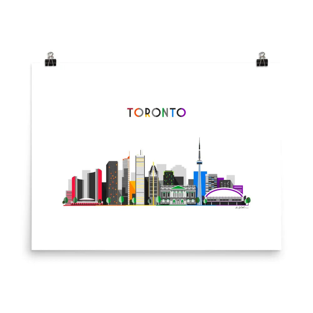 Toronto Cityscape ART PRINT Queero Gear