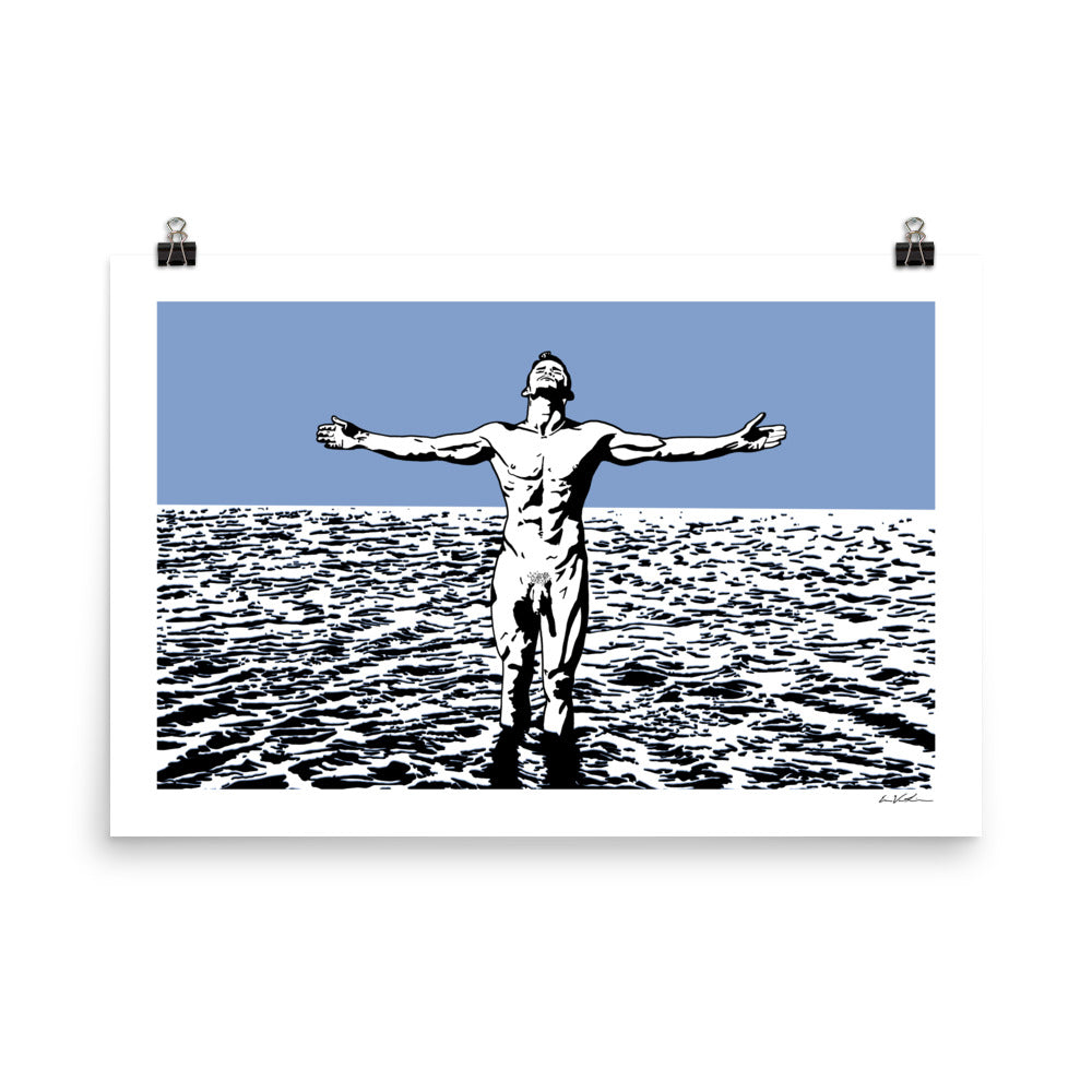 Skinny Dipping Joy ART PRINT Queero Gear
