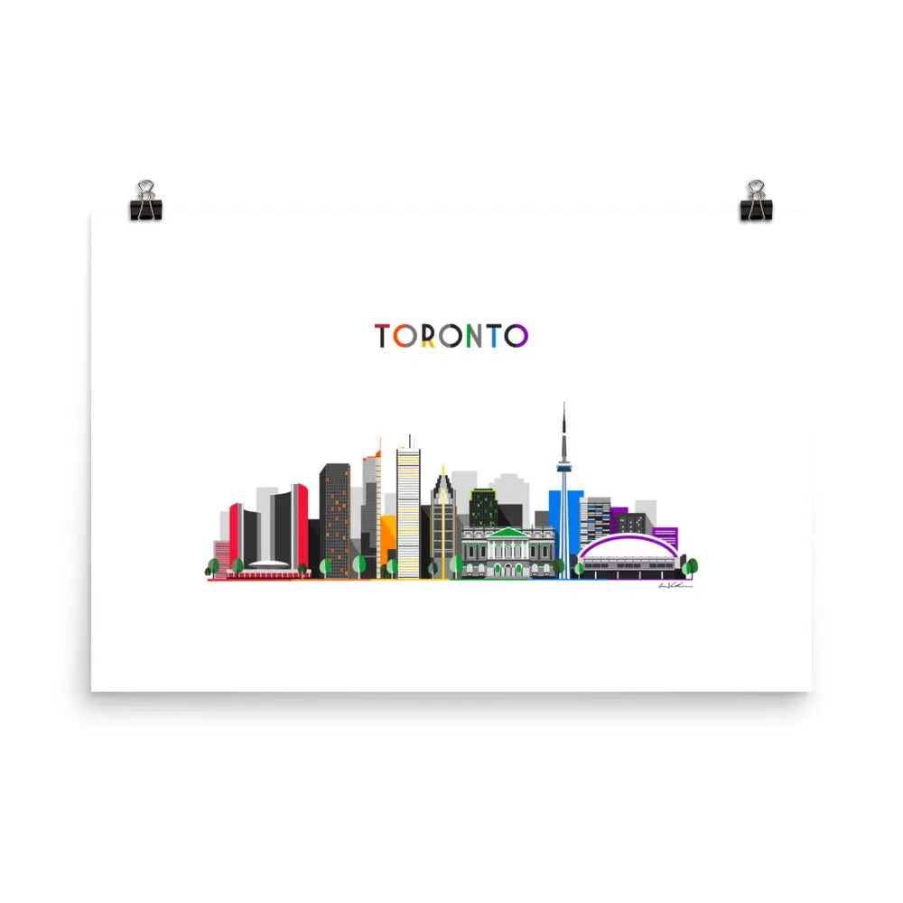 Toronto Cityscape ART PRINT Queero Gear