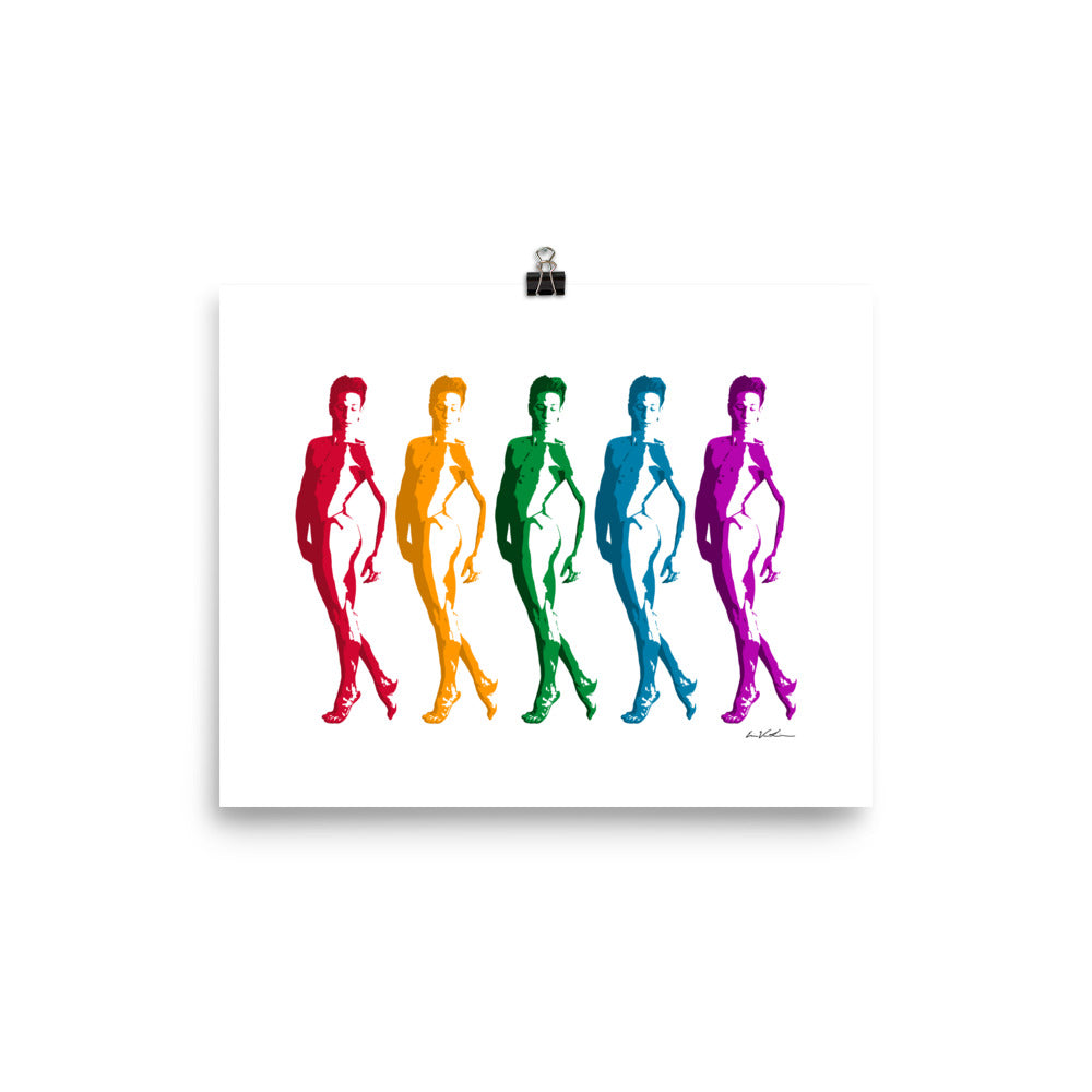 Male Dancers (Rainbow) ART PRINT Queero Gear