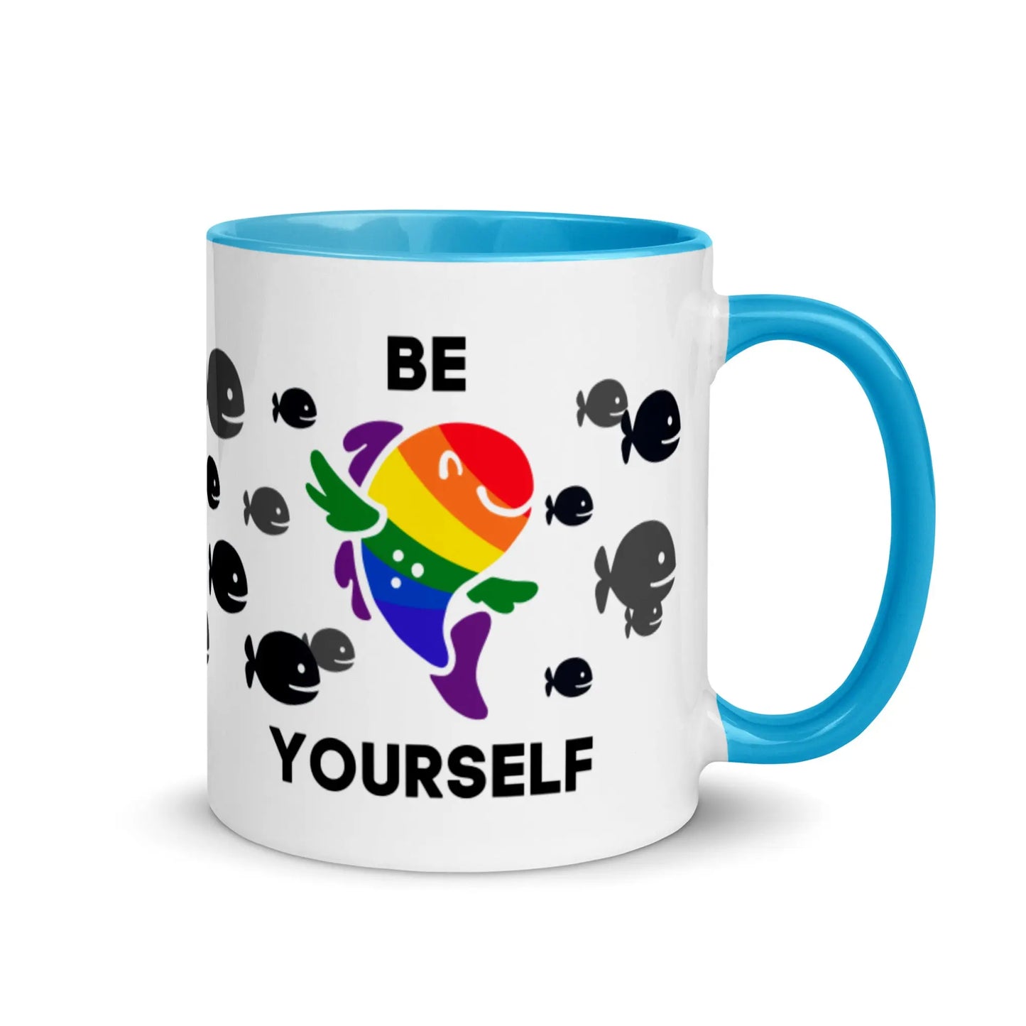 Be Yourself Gay Fish Mug Queero Gear