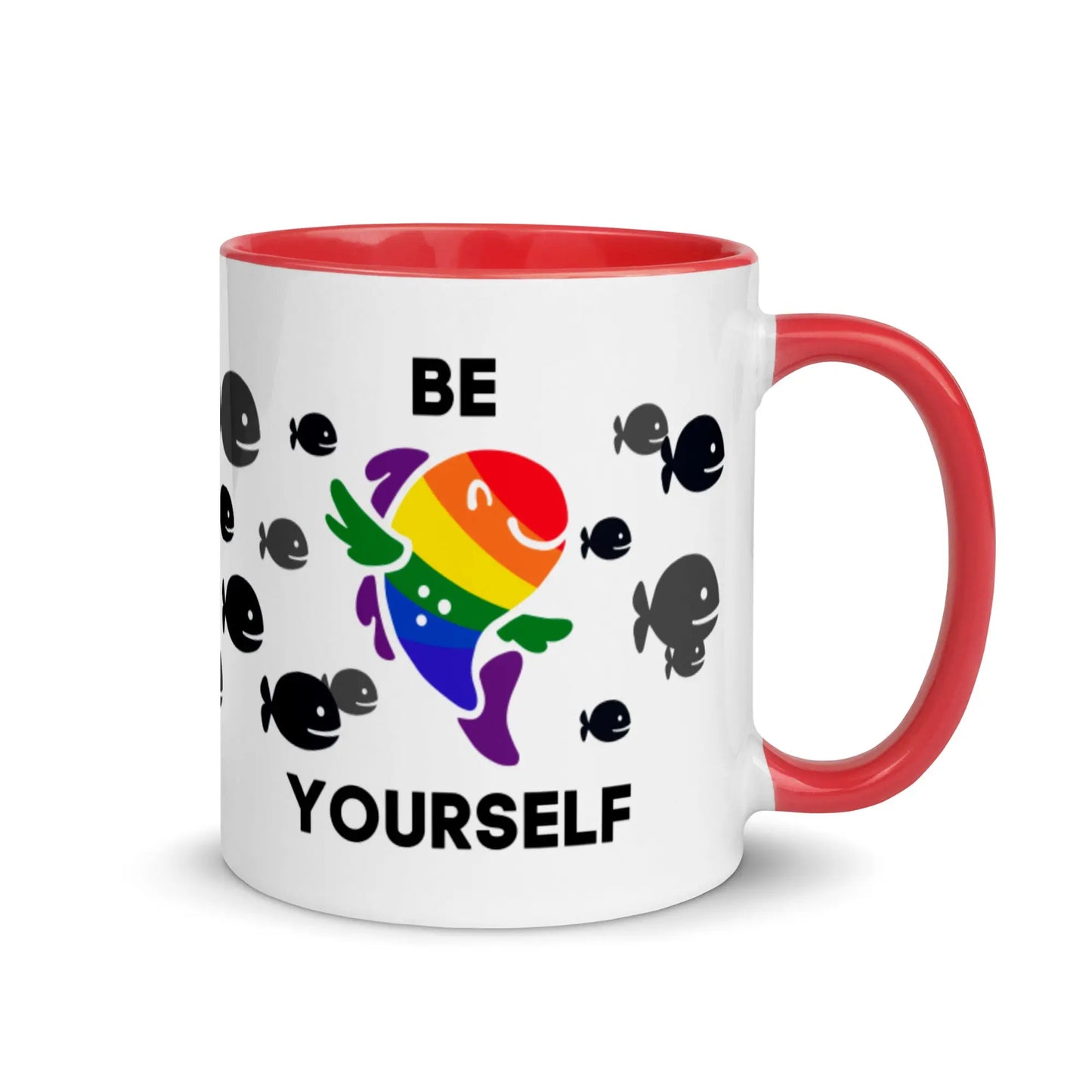Be Yourself Gay Fish Mug Queero Gear