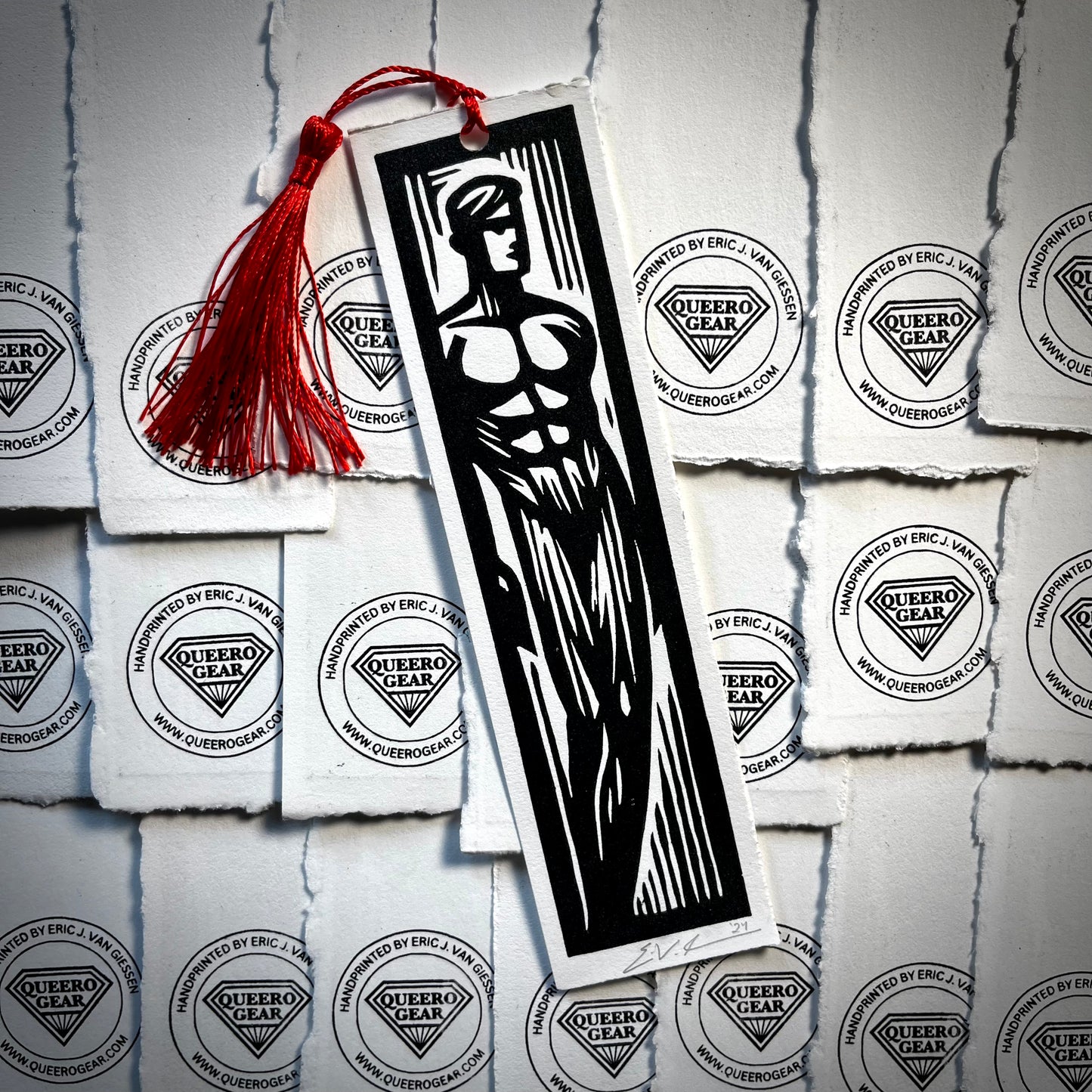 Good Boy Bookmark No. 3 | LINOCUT PRINT Queero Gear