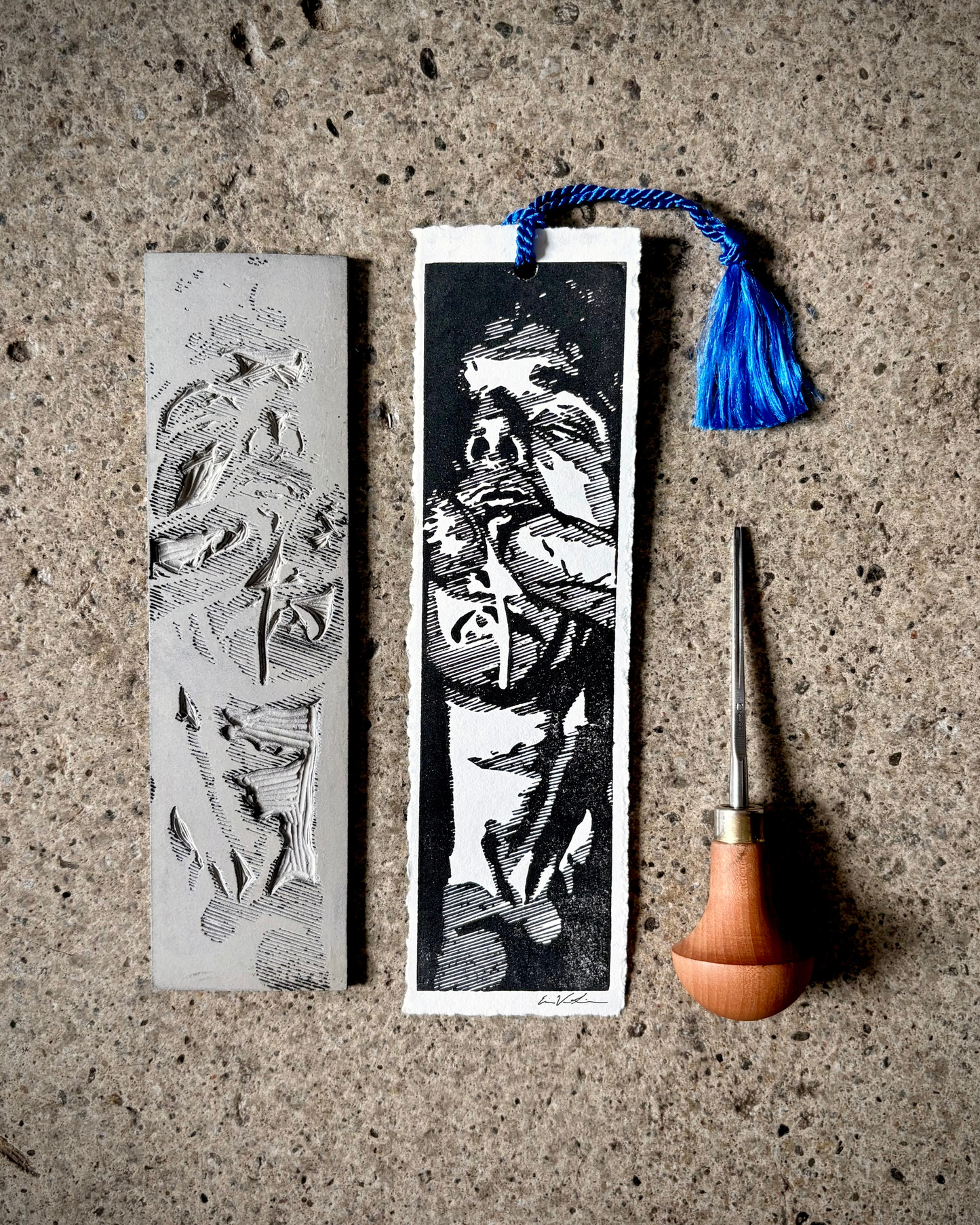 *PREORDER* Good Boy Bookmark No. 4 | LINOCUT PRINT Queero Gear