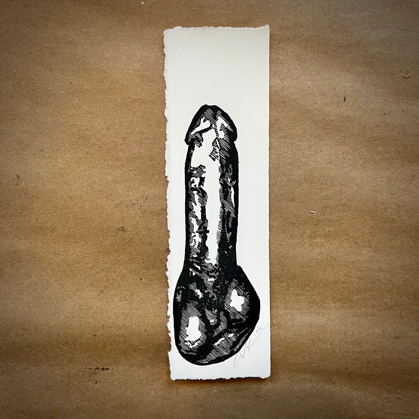 "Good Boy Bookmark No. 1" | LINOCUT PRINT Queero Gear