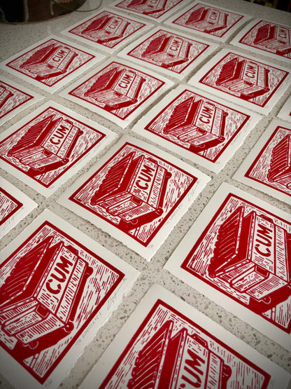 The Dumpster LINOCUT PRINT | Limited Edition Queero Gear