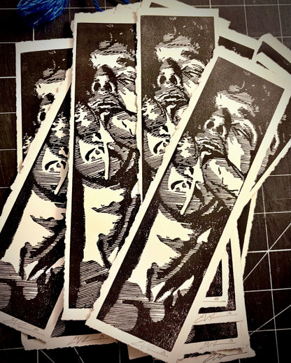 Good Boy Bookmark No. 4 | LINOCUT PRINT Queero Gear