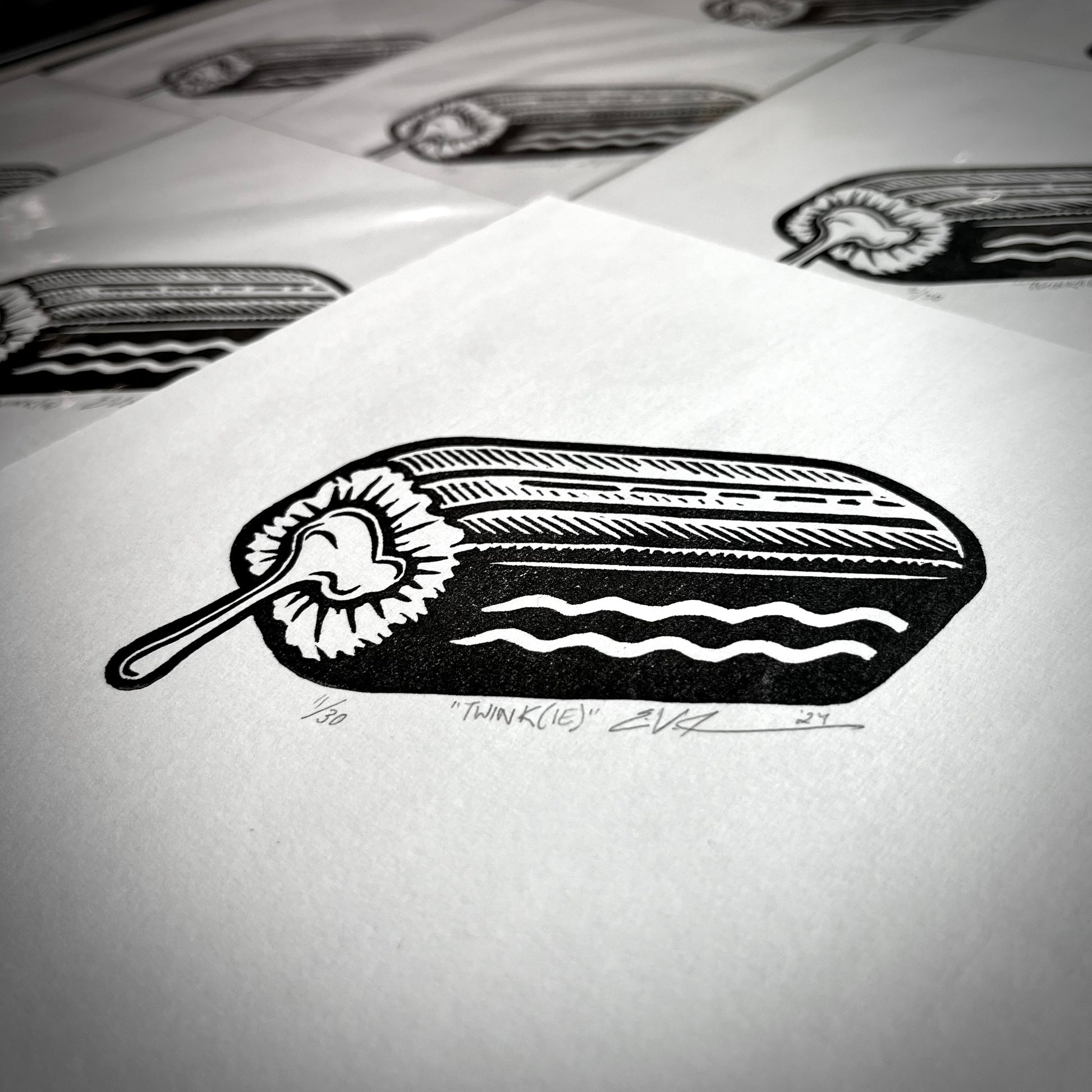 Twink(ie) LINOCUT PRINT | Limited Edition Queero Gear