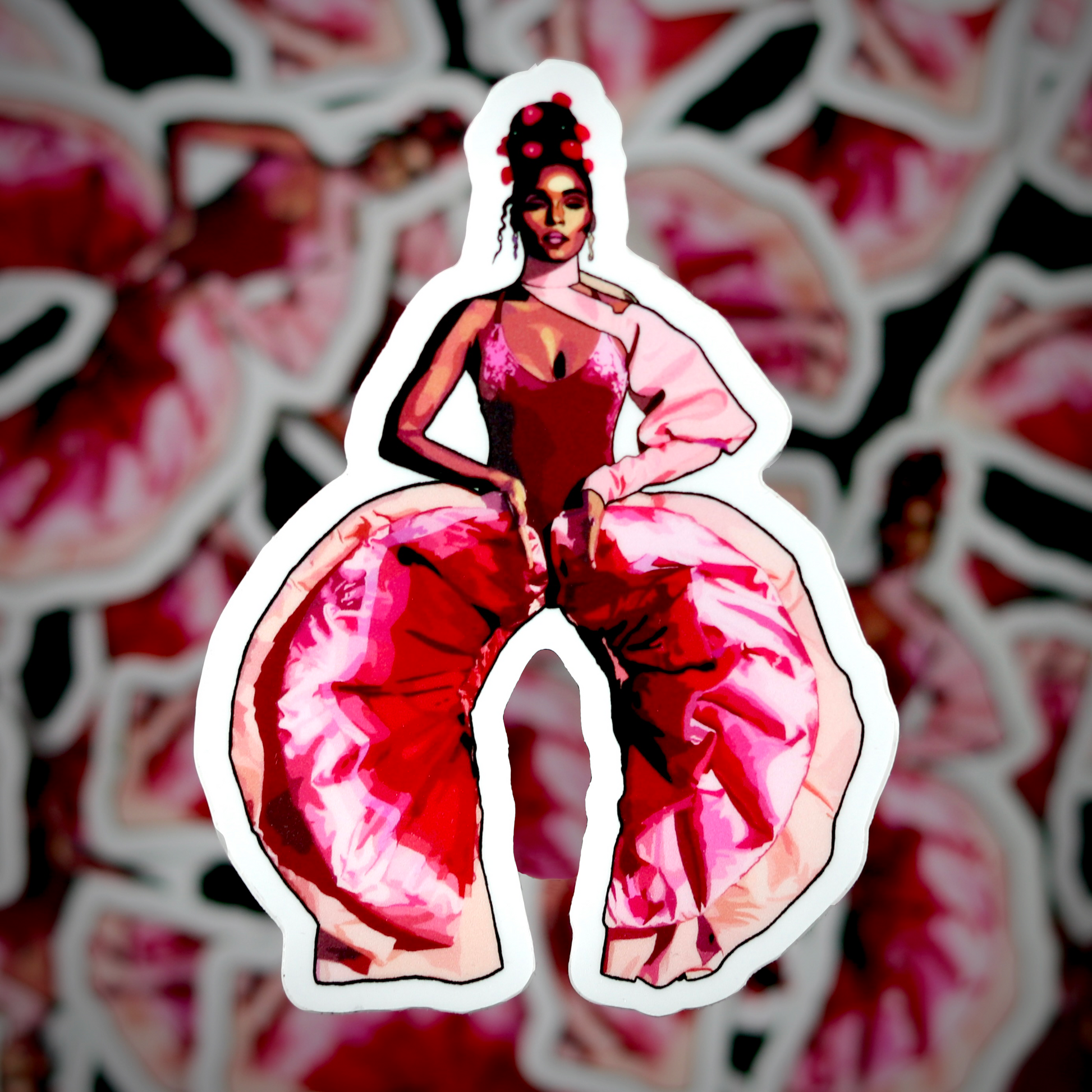 Janelle Monae Vinyl Sticker