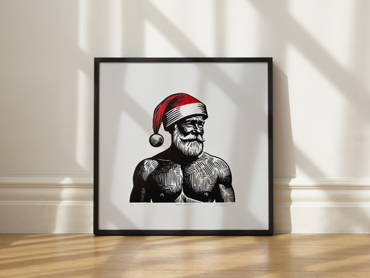 Santa Zaddy LINOCUT PRINT | Limited Edition Queero Gear