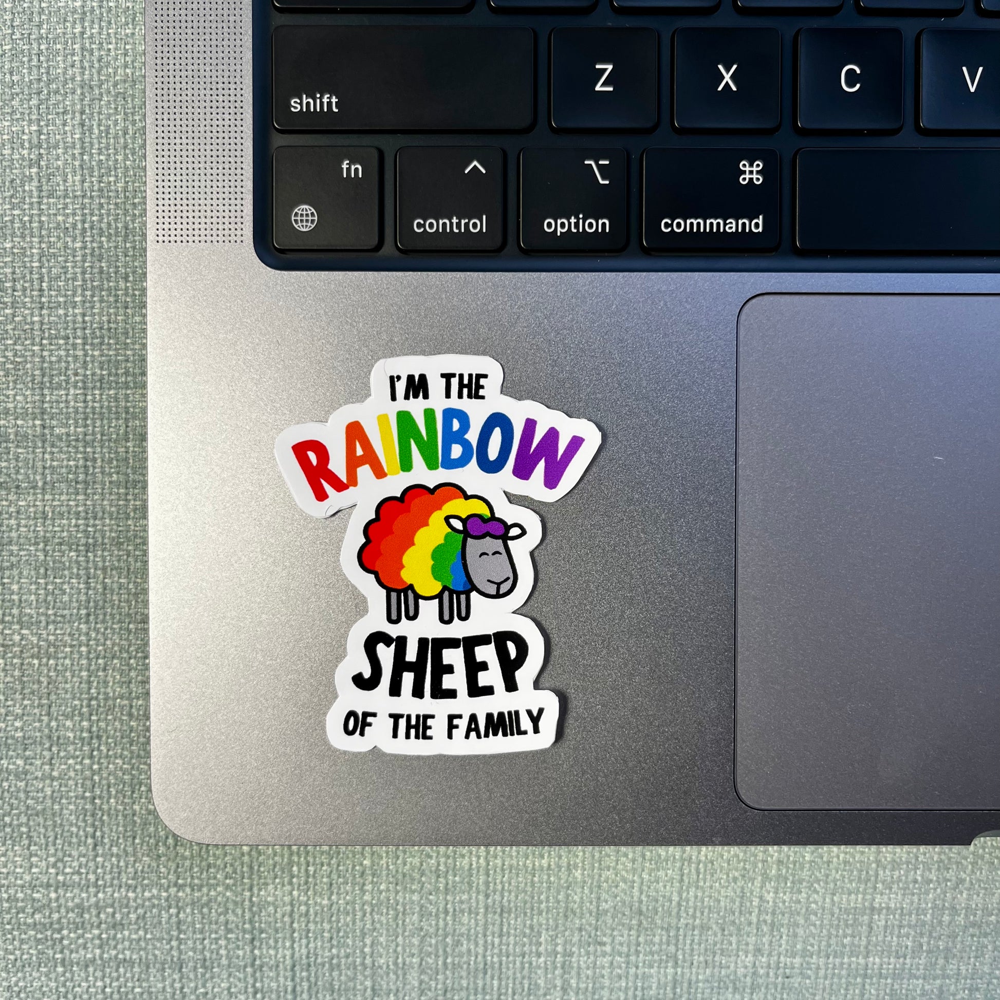 Rainbow Sheep Sticker Queero Gear
