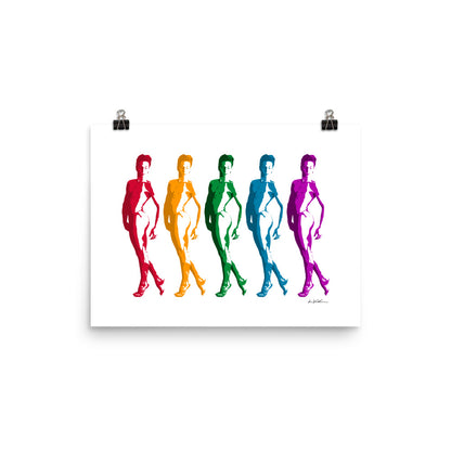 Male Dancers (Rainbow) ART PRINT