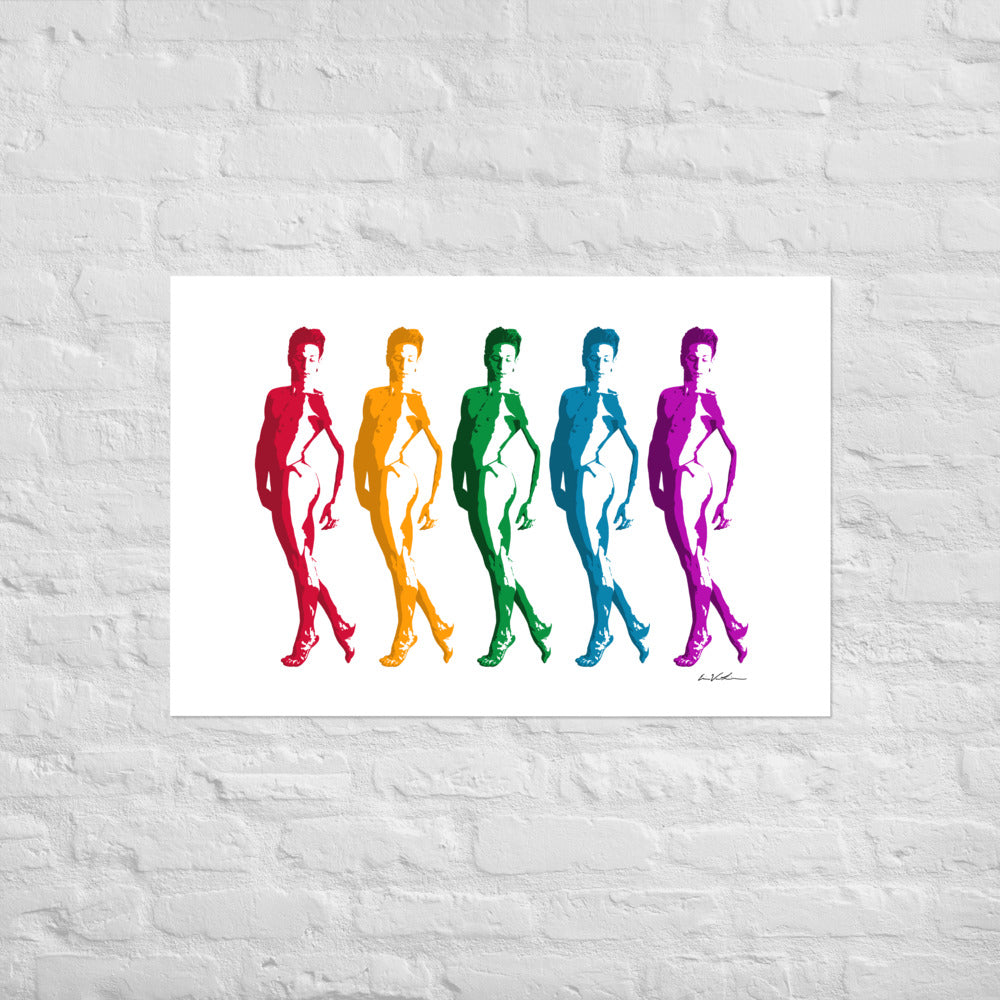 Male Dancers (Rainbow) ART PRINT Queero Gear