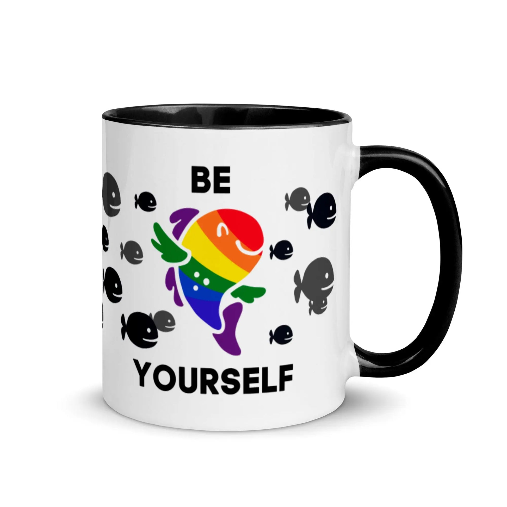 Be Yourself Gay Fish Mug Queero Gear