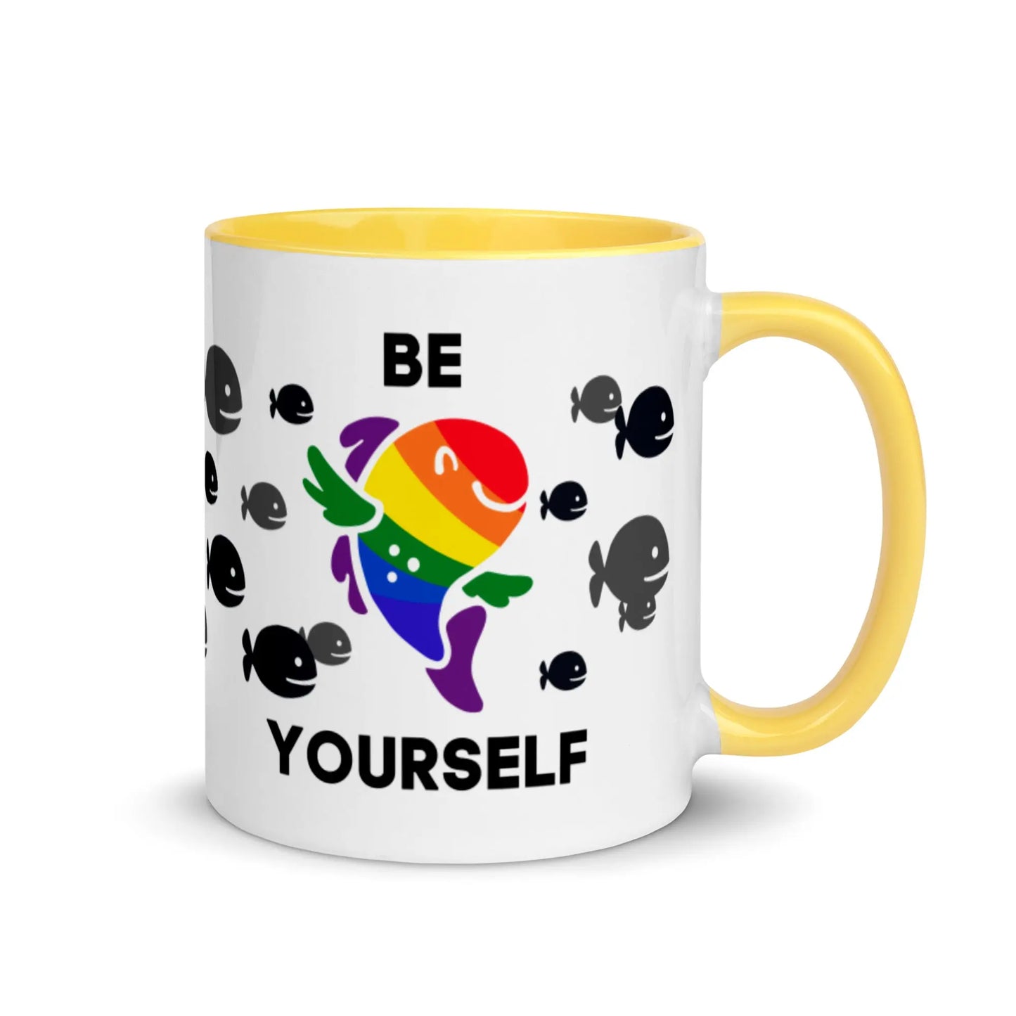 Be Yourself Gay Fish Mug Queero Gear
